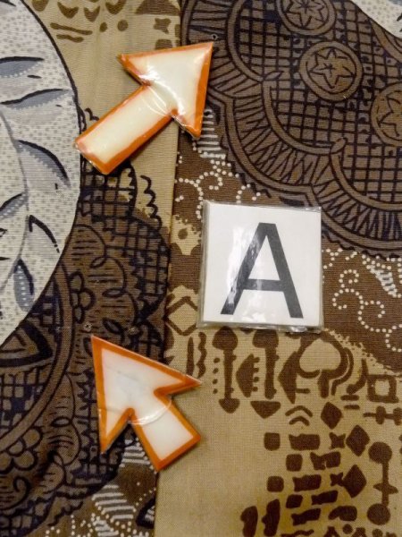 画像14: M1128N  男性用襦袢  綿   茶色, 花 【中古】 【USED】 【リサイクル】 ★☆☆☆☆ (14)