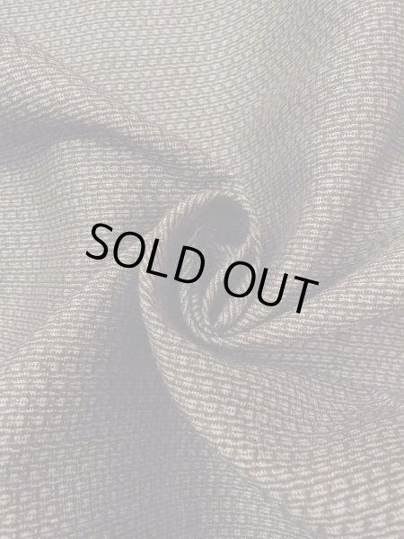 画像7: M1128Q  羽織  シルク（正絹）   茶色, 抽象的模様 【中古】 【USED】 【リサイクル】 ★★☆☆☆ (7)