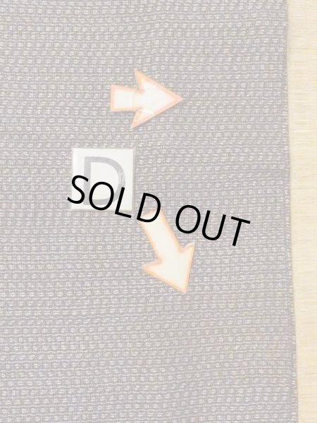 画像15: M1128Q  羽織  シルク（正絹）   茶色, 抽象的模様 【中古】 【USED】 【リサイクル】 ★★☆☆☆ (15)