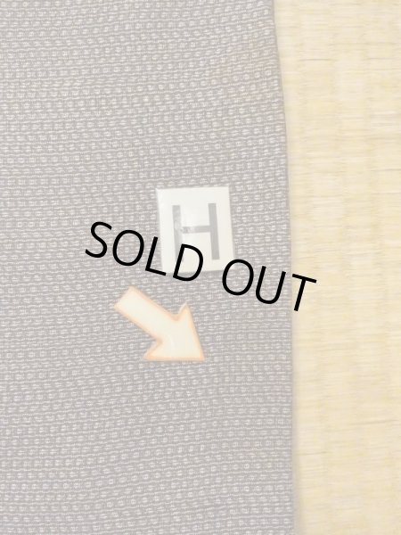 画像19: M1128Q  羽織  シルク（正絹）   茶色, 抽象的模様 【中古】 【USED】 【リサイクル】 ★★☆☆☆ (19)