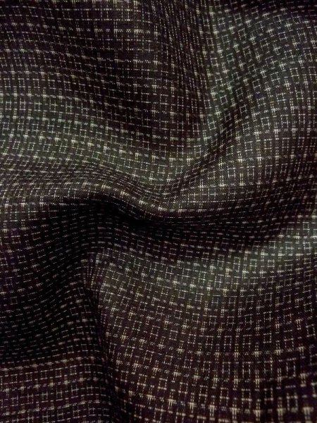 画像8: M1128T  羽織  シルク(正絹)  深い 茶色, 四角 【中古】 【USED】 【リサイクル】 ★☆☆☆☆ (8)