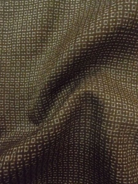 画像7: M1128U  羽織  シルク(正絹)   茶色, 抽象的模様 【中古】 【USED】 【リサイクル】 ★☆☆☆☆ (7)