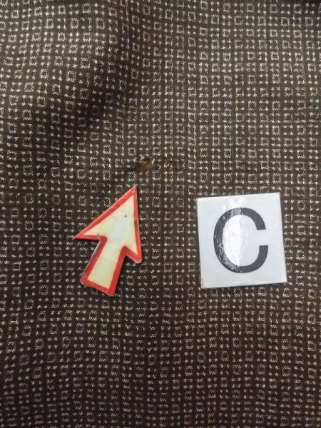 画像18: M1128U  羽織  シルク(正絹)   茶色, 抽象的模様 【中古】 【USED】 【リサイクル】 ★☆☆☆☆ (18)