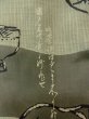 画像11: M1128V  羽織  シルク（正絹）  青み 灰色, 抽象的模様 【中古】 【USED】 【リサイクル】 ★★☆☆☆ (11)