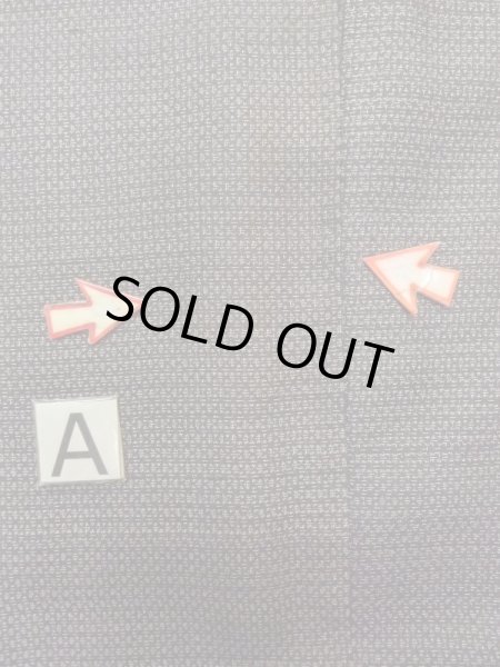 画像15: M1128V  羽織  シルク(正絹)  青み 灰色, 抽象的模様 【中古】 【USED】 【リサイクル】 ★★☆☆☆ (15)