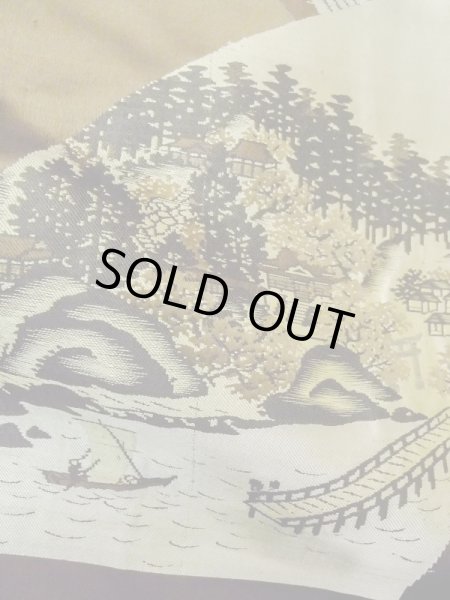 画像10: M1128X  羽織 裏地:緞子 シルク(正絹)   黒,  【中古】 【USED】 【リサイクル】 ★★★★☆ (10)