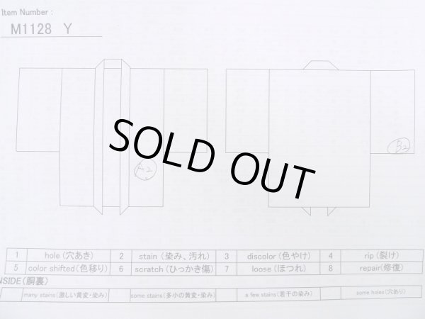 画像14: M1128Y  羽織  シルク(正絹)   黒,  【中古】 【USED】 【リサイクル】 ★★★☆☆ (14)