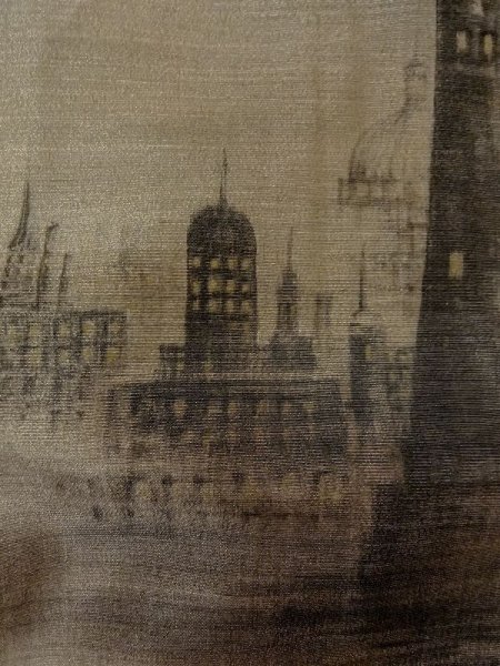 画像9: M1128Z  羽織  シルク（正絹）   黒,  【中古】 【USED】 【リサイクル】 ★★★☆☆ (9)