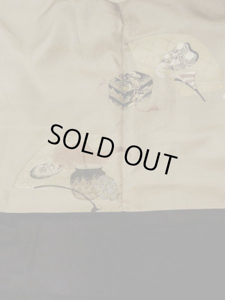 画像7: M1129A Mint  羽織  シルク(正絹)   黒,  【中古】 【USED】 【リサイクル】 ★★★★☆ (7)