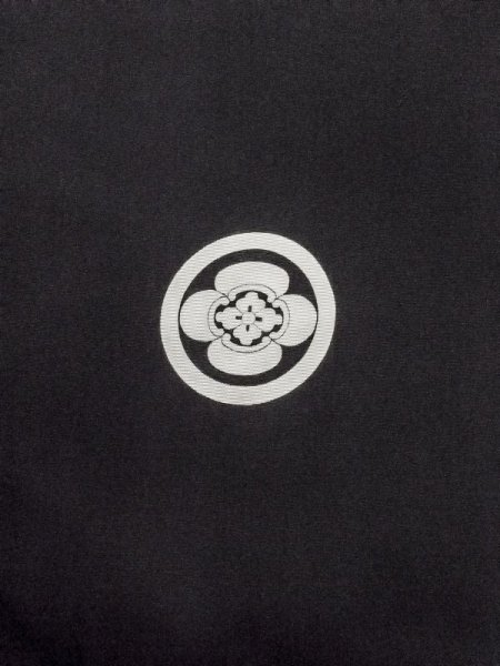 画像4: M1129C Mint  羽織 裏地:緞子 シルク(正絹)   黒,  【中古】 【USED】 【リサイクル】 ★★★★☆ (4)