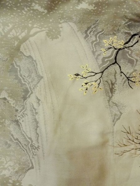 画像9: M1129C Mint  羽織 裏地:緞子 シルク(正絹)   黒,  【中古】 【USED】 【リサイクル】 ★★★★☆ (9)