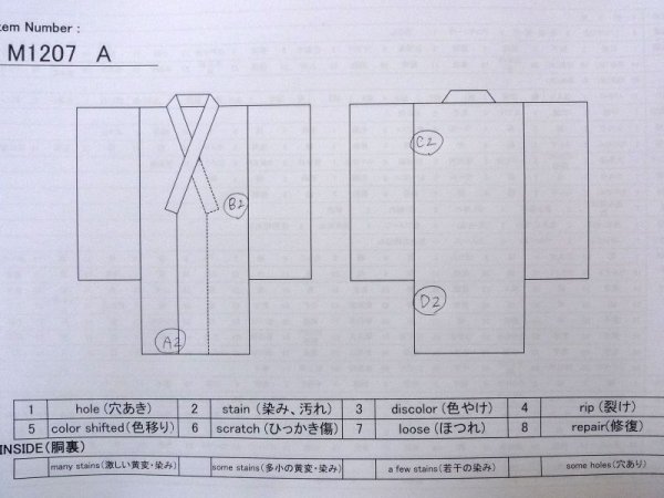 画像22: M1207A  女性用 振袖  シルク(正絹)   赤色, ぼたん 【中古】 【USED】 【リサイクル】 ★★★☆☆ (22)