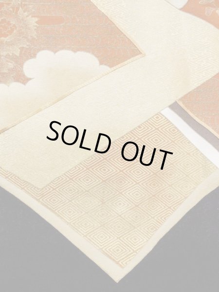 画像9: M1207B Mint  女性用 留袖  シルク（正絹）   黒, ぼたん 【中古】 【USED】 【リサイクル】 ★★★★☆ (9)