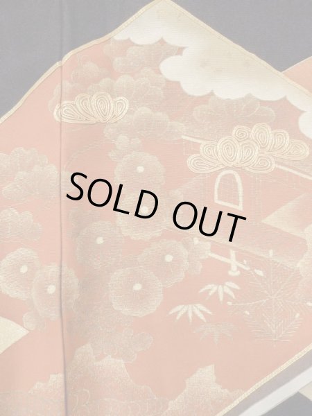 画像10: M1207B Mint  女性用 留袖  シルク（正絹）   黒, ぼたん 【中古】 【USED】 【リサイクル】 ★★★★☆ (10)