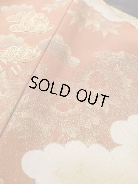 画像15: M1207B Mint  女性用 留袖  シルク（正絹）   黒, ぼたん 【中古】 【USED】 【リサイクル】 ★★★★☆ (15)