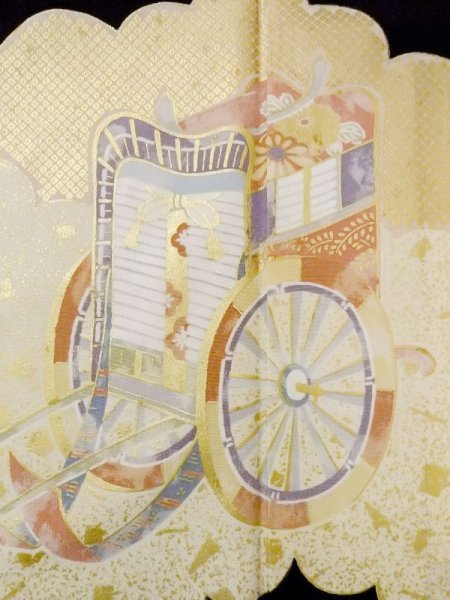 画像13: M1207D  女性用 留袖  シルク(正絹)   黒, ぼたん 【中古】 【USED】 【リサイクル】 ★★★☆☆ (13)