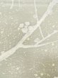 画像6: M1207J  女性用 小紋  シルク（正絹）  灰色がかった 緑色, 梅 【中古】 【USED】 【リサイクル】 ★★★☆☆ (6)