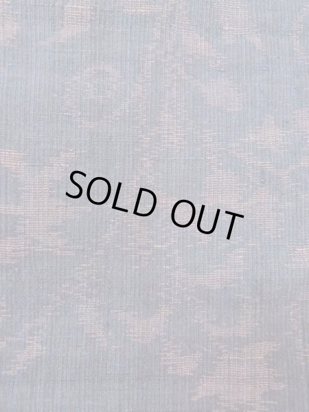 画像6: M1207L  女性用 織  シルク（正絹）  灰色がかった 紺, 花 【中古】 【USED】 【リサイクル】 ★★★☆☆ (6)