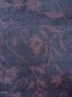 画像7: M1207L  女性用 織  シルク（正絹）  灰色がかった 紺, 花 【中古】 【USED】 【リサイクル】 ★★★☆☆ (7)