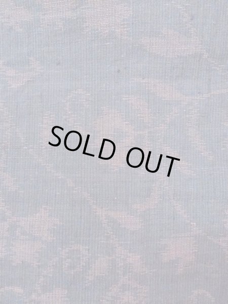 画像7: M1207L  女性用 織  シルク（正絹）  灰色がかった 紺, 花 【中古】 【USED】 【リサイクル】 ★★★☆☆ (7)