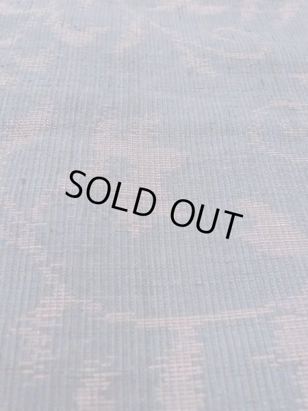 画像8: M1207L  女性用 織  シルク（正絹）  灰色がかった 紺, 花 【中古】 【USED】 【リサイクル】 ★★★☆☆ (8)