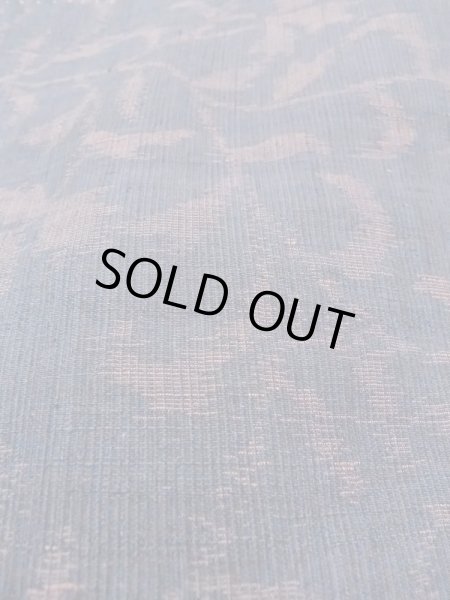 画像9: M1207L  女性用 織  シルク（正絹）  灰色がかった 紺, 花 【中古】 【USED】 【リサイクル】 ★★★☆☆ (9)