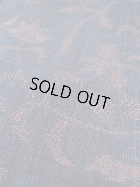 画像10: M1207L  女性用 織  シルク（正絹）  灰色がかった 紺, 花 【中古】 【USED】 【リサイクル】 ★★★☆☆ (10)