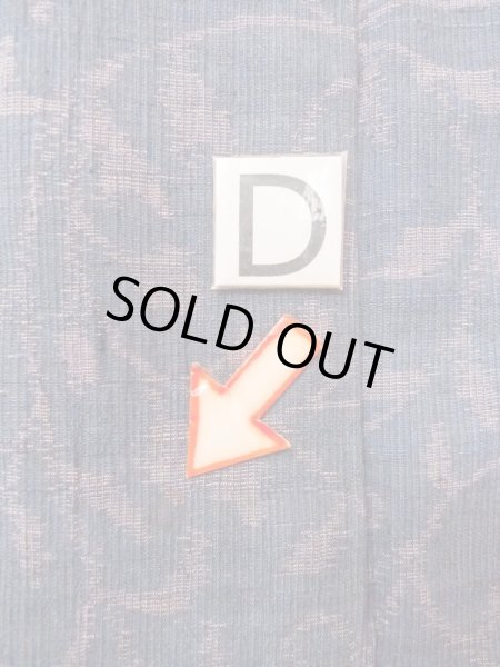 画像17: M1207L  女性用 織  シルク（正絹）  灰色がかった 紺, 花 【中古】 【USED】 【リサイクル】 ★★★☆☆ (17)