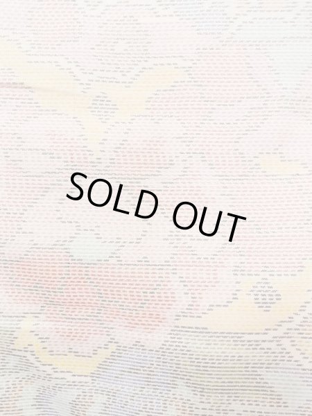 画像7: M1207O Mint  女性用 十日町紬  シルク（正絹）  淡い マルチカラー, 花 【中古】 【USED】 【リサイクル】 ★★★★☆ (7)