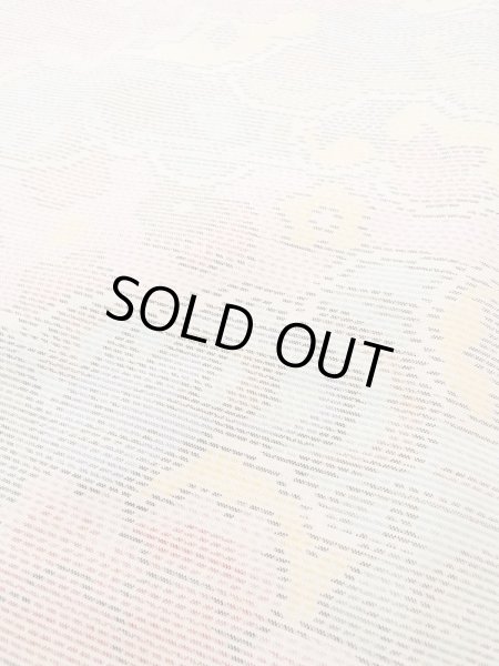 画像8: M1207O Mint  女性用 十日町紬  シルク（正絹）  淡い マルチカラー, 花 【中古】 【USED】 【リサイクル】 ★★★★☆ (8)