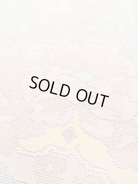 画像9: M1207O Mint  女性用 十日町紬  シルク（正絹）  淡い マルチカラー, 花 【中古】 【USED】 【リサイクル】 ★★★★☆ (9)