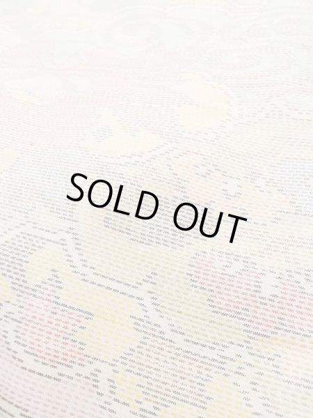 画像10: M1207O Mint  女性用 十日町紬  シルク（正絹）  淡い マルチカラー, 花 【中古】 【USED】 【リサイクル】 ★★★★☆ (10)