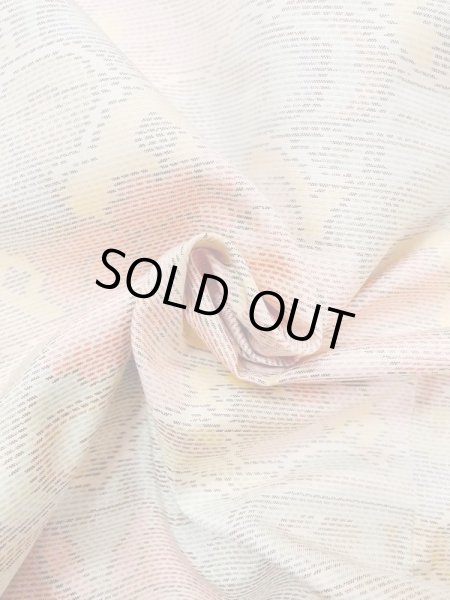 画像11: M1207O Mint  女性用 十日町紬  シルク（正絹）  淡い マルチカラー, 花 【中古】 【USED】 【リサイクル】 ★★★★☆ (11)