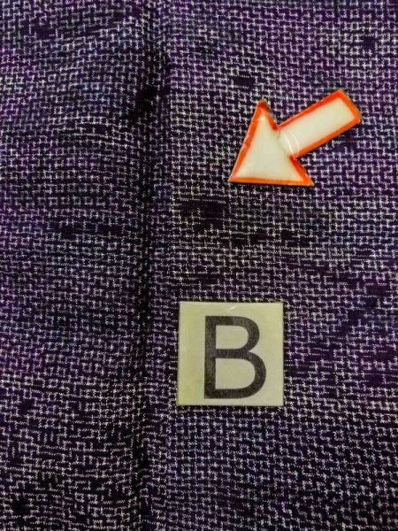 画像15: M1207P  女性用 紬  シルク(正絹)  深い マルチカラー, 花 【中古】 【USED】 【リサイクル】 ★★★☆☆ (15)