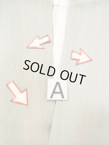 画像13: M1207V  女性用 小千谷紬  シルク（正絹） 淡い 灰色がかった 緑色, ぼかし 灰色がかった【中古】 【USED】 【リサイクル】 ★★★☆☆ (13)