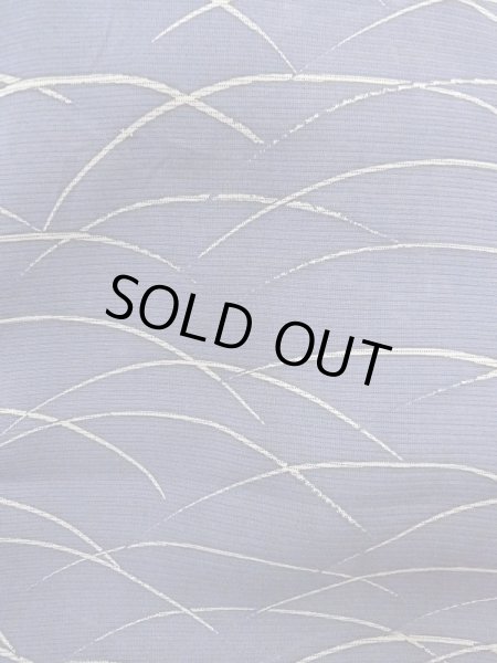 画像6: M1207W  女性用 単衣  シルク（正絹）   紺, 芝草 【中古】 【USED】 【リサイクル】 ★★☆☆☆ (6)