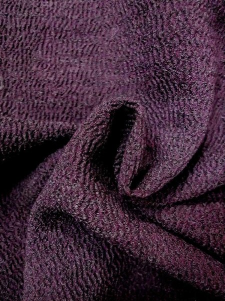 画像9: M1207Z 女性用 単衣   化繊 深いえんじ,  【中古】【USED】【リサイクル】 ★★★☆☆【M1207Z】 (9)