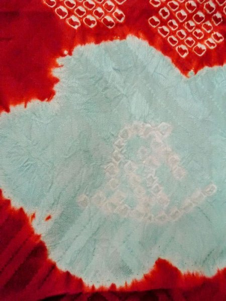 画像6: M1215A  女性用 襦袢  シルク(正絹)   赤色, かのこ 【中古】 【USED】 【リサイクル】 ★☆☆☆☆ (6)