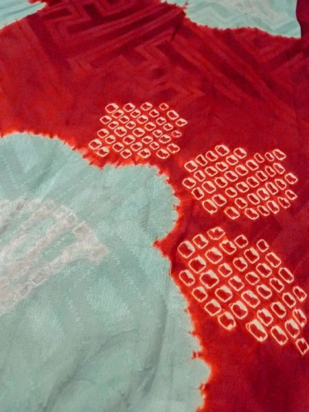 画像10: M1215A  女性用 襦袢  シルク(正絹)   赤色, かのこ 【中古】 【USED】 【リサイクル】 ★☆☆☆☆ (10)