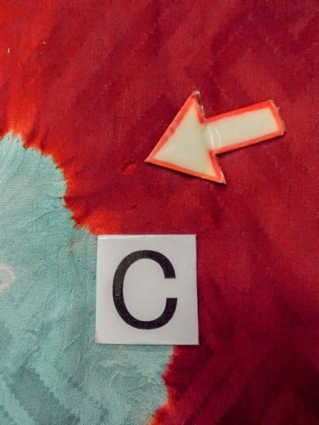 画像16: M1215A  女性用 襦袢  シルク(正絹)   赤色, かのこ 【中古】 【USED】 【リサイクル】 ★☆☆☆☆ (16)