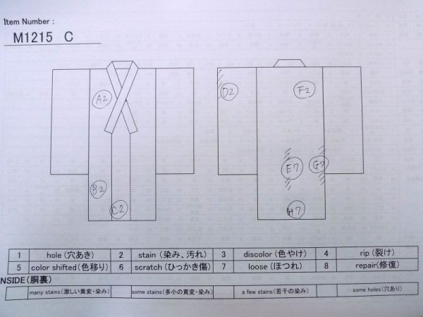 画像13: M1215C  女性用 襦袢  シルク(正絹)  淡い 桃色, ぼかし 【中古】 【USED】 【リサイクル】 ★☆☆☆☆ (13)