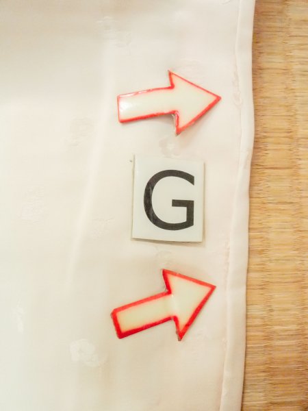 画像21: M1215C  女性用 襦袢  シルク(正絹)  淡い 桃色, ぼかし 【中古】 【USED】 【リサイクル】 ★☆☆☆☆ (21)