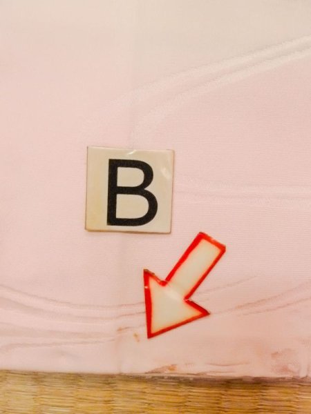 画像15: M1215F  女性用 襦袢  シルク(正絹)  淡い 桃色,  【中古】 【USED】 【リサイクル】 ★★★☆☆ (15)