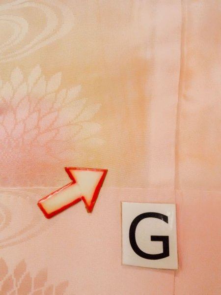 画像20: M1215F  女性用 襦袢  シルク(正絹)  淡い 桃色,  【中古】 【USED】 【リサイクル】 ★★★☆☆ (20)