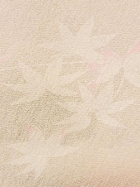 画像6: M1215I  女性用 襦袢  化繊 淡い 薄い 桃色, もみじ 【中古】 【USED】 【リサイクル】 ★★☆☆☆ (6)