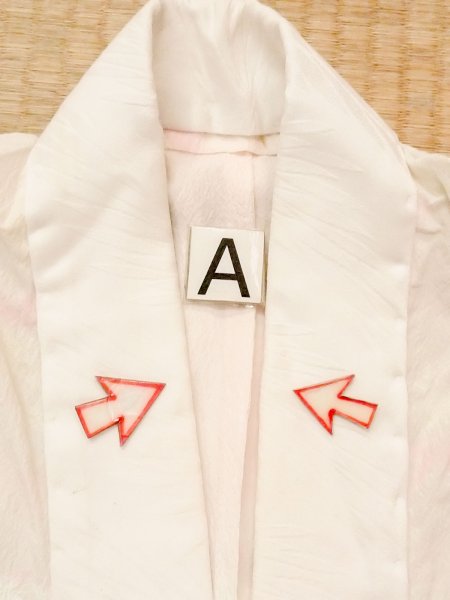 画像12: M1215I  女性用 襦袢  化繊 淡い 薄い 桃色, もみじ 【中古】 【USED】 【リサイクル】 ★★☆☆☆ (12)