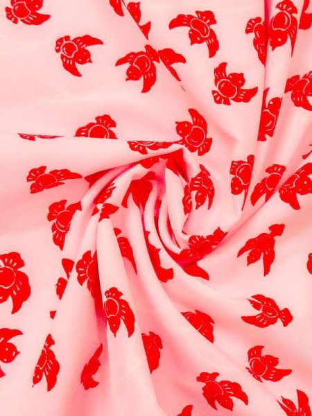 画像9: M1215L  女性用 襦袢  化繊   桃色, 芝草 【中古】 【USED】 【リサイクル】 ★★☆☆☆ (9)