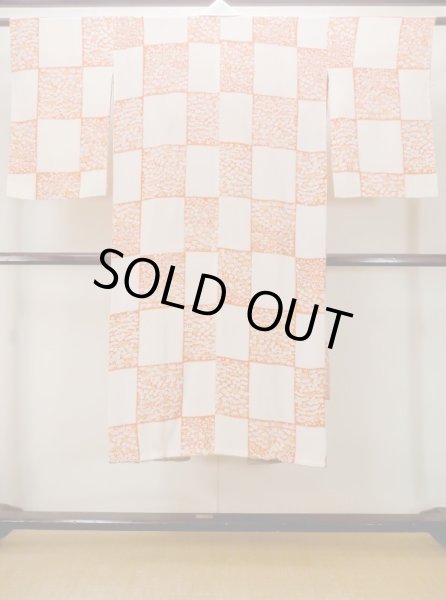 画像2: M1215M  女性用 襦袢  シルク(正絹)   アイボリー, 梅 【中古】 【USED】 【リサイクル】 ★★☆☆☆ (2)