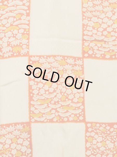 画像4: M1215M  女性用 襦袢  シルク(正絹)   アイボリー, 梅 【中古】 【USED】 【リサイクル】 ★★☆☆☆ (4)