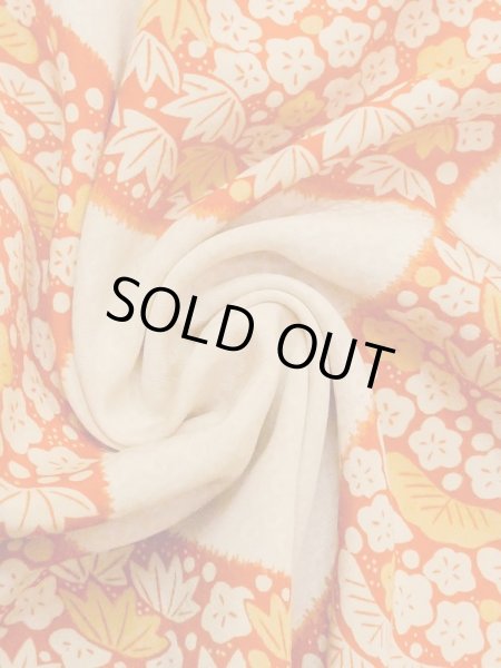 画像12: M1215M  女性用 襦袢  シルク(正絹)   アイボリー, 梅 【中古】 【USED】 【リサイクル】 ★★☆☆☆ (12)